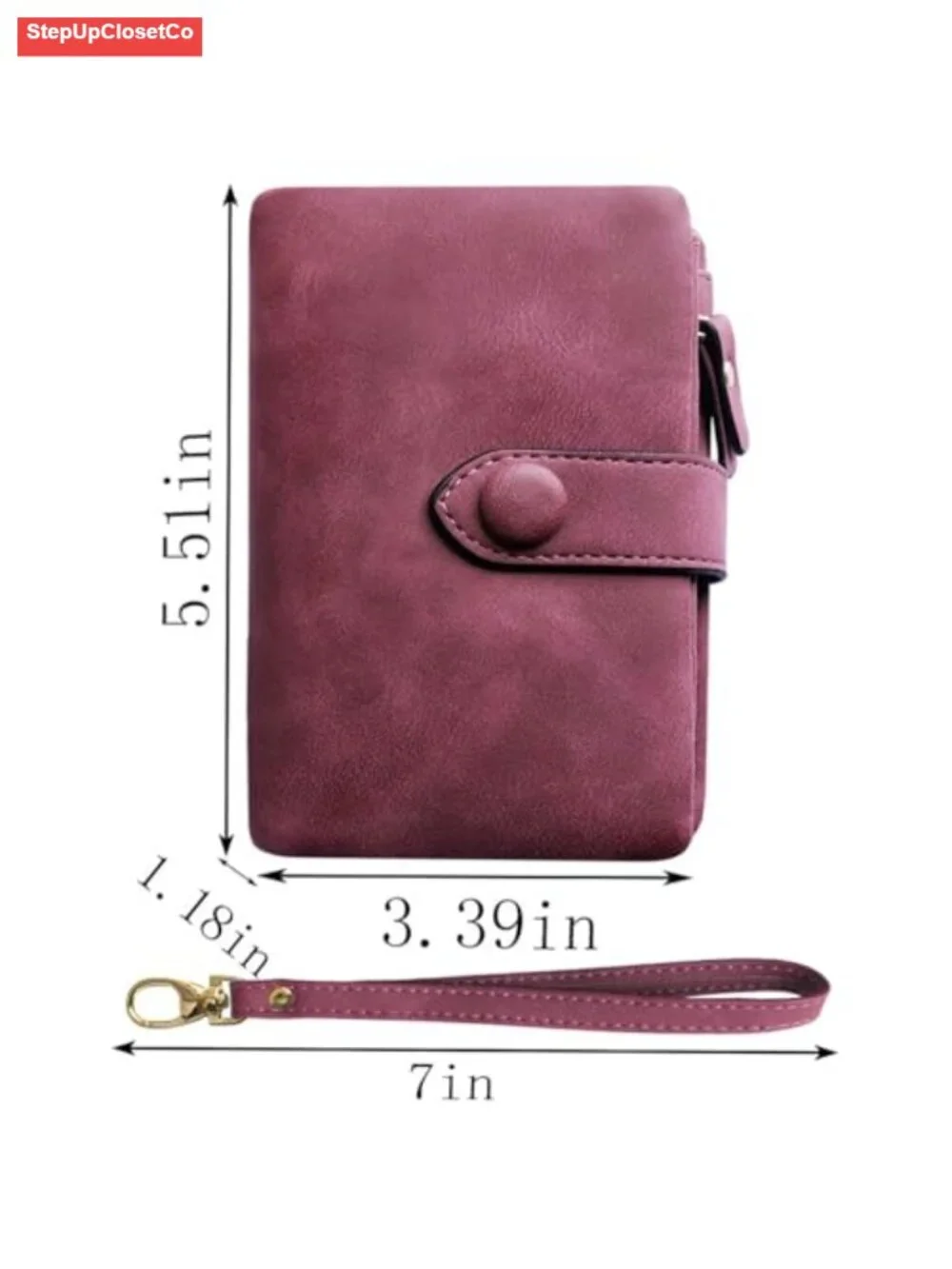 Womens RFID Bifold Leather Wallet Wristlet with 16 Card Slots Zipper Coin Purse